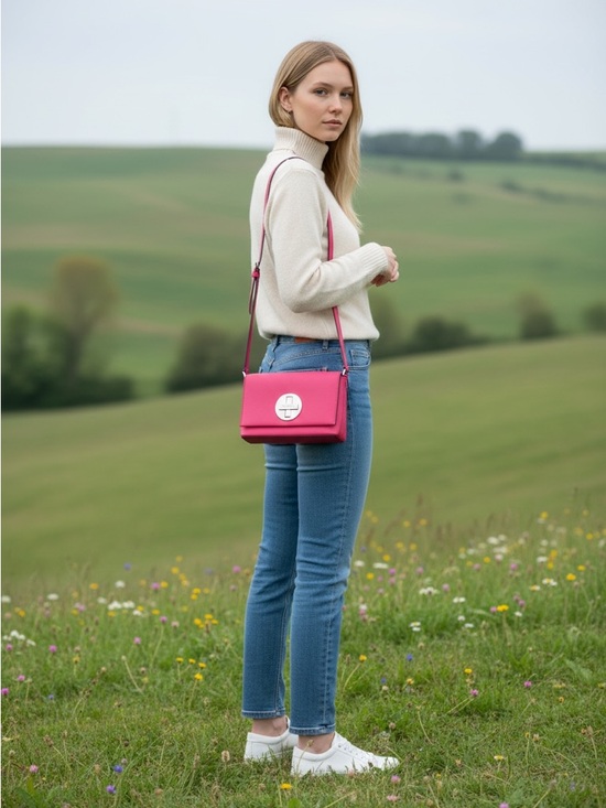 kate spade Handbags - Kate Spade Sally Newberry bright pink crossbody bag